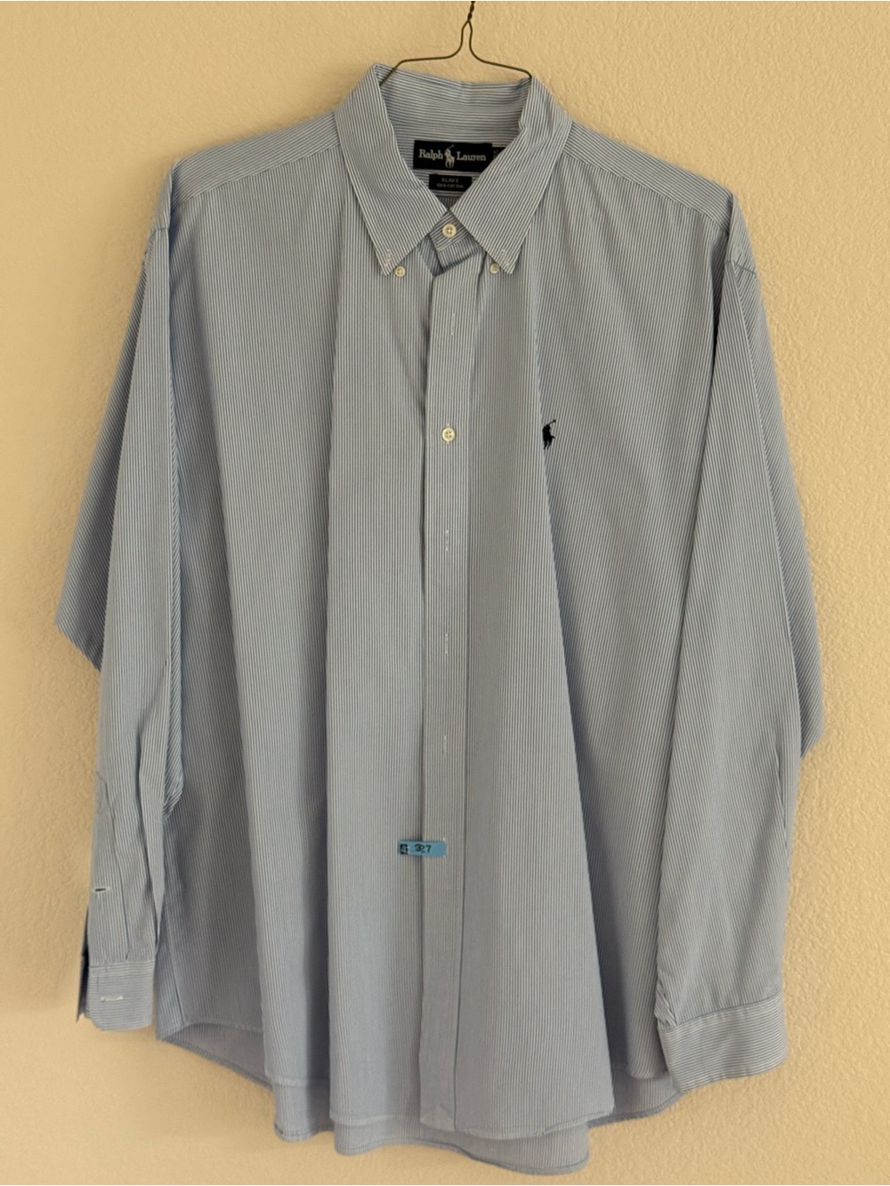 Ralph Lauren Men’s Light Blue Button-Down Dress Shirt